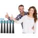 Fairywill Electric Toothbrush Heads - Compatible Replacement Brush Heads for FW Series - Black, 10 Count - Buy Online on GoSupps.com