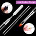 Melliex 100 Pieces Dual Nail Forms Set - Professional Nail Extension Kit with Dual-Ended Brush Nail Tips Clips & File for UV Acrylic Nails - Buy Online on GoSupps.com