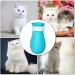 WOAILIANGEJINJIN 4 Pcs Cat Anti-Scratch Boots Adjustable Cat Paw Protector Foot Covers Cat Claw Protection Shoes for Home Bathing Shaving Cat Paw Protector - Buy Online on GoSupps.com