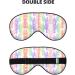 Unicorns on Colorful Stripes Eye Mask - Soft Adjustable Blackout Silk Blindfold for Men & Women | International Shipping - Buy Online on GoSupps.com
