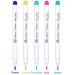 NOTIONSLAND 5 Color Fabric Marking Pens Multi-color Water Soluble Erasable Pen Sewing Marking & Tracing Tools for DIY/Party