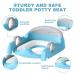 Potty Training Seat with Step Stool Ladder for Boys & Girls - Gray/Blue - Buy Online on GoSupps.com