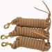 Set of 3 Green 9-Foot Nylon Lead Ropes with Leather Popper - Buy Online on GoSupps.com