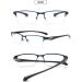 Vevesmundo Men's Sporty Rectangular Reading Glasses Set - Blue Light Filter +1.0 to +4.0 | 3 Pieces - Buy Online on GoSupps.com