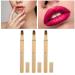 3pcs Retractable Lip Brush Set - Portable Double Ended Concealer & Lip Makeup Brush for Travel | Perfect Christmas Gift (Gold - Buy Online on GoSupps.com