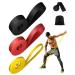 Rantizon Resistance Bands Set of 3 long resistance band for Men Women with 3 Different Resistance Levels Gym Bands Resistance for Exercise Training Yoga Fitness Band for Chest Expanding Arm Leg Multicolour