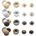 120 Set Leather Snap Fasteners Kit with 4 Setter Tools - 10/12.5/15mm Metal Button Snaps for Clothes, Jackets, Jeans, Bracelets, Bags - 4 Color Options (655) - Buy Online on GoSupps.com