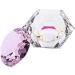 Minkissy Nail Art Dappen Dish Diamond Shape Nail Crystal Bowl with Lid for Nail Acrylic Liquid Powder (Pink) - Buy Online on GoSupps.com