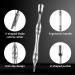 GEEHUA Stainless Steel Cuticle Pusher with Fork Dual Head Cutter Trimmer Remover 2-in-1Anti-slip Nail Manicure Care Tool - Buy Online on GoSupps.com
