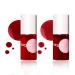 ZHISHUDL 2 Colors Lip Tint Stain Set Lip Stain Long Lasting Waterproof Moisturizing Liquid Lipstick Tinted for Cheek Lip and Eyes Lip Tint Non Stick Cup Tinta Para Labios (0102)