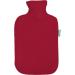 SENSIPLAST hot water bottle with fleece cover 2L (red)