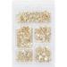 500 Mini Metal Brads for Crafts - Split Pin Brass Paper Fasteners for Scrapbooking and DIY Projects - 5 Assorted Sizes - Buy Online on GoSupps.com