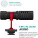 Movo GPR-5 GoPro Case with VXR10 Microphone - Compatible with GoPro Hero 5, 6, 7 - Shotgun Mic Shoe Mount for iPhone, Android, Camera - Ideal for YouTube Vlogging - Buy Online on GoSupps.com