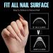 Tomicca 240 Pieces Clear Acrylic Half Cover Nail Tips | Oval French Fake Nails - 12 Sizes for Nail Studios & DIY Nail Extensions - Buy Online on GoSupps.com