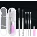 2Sets Stainless Steel Ear Wax Removal Tools Kit Hygiene Care Spiral Spring Curette Earpick Cleaning Spoons with Brush - Buy Online on GoSupps.com