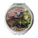 YENDOSTEEN Mirror makeup mirror owl eyeglasses What are you looking for pocket mirror portable mirror