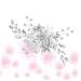 FRCOLOR bridal side comb wedding side comb wedding flower hair comb wedding hair accessories jewelry comb bride pearl hair comb wedding diamond comb bridal hair comb grace banquet crystal