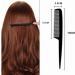 NuAngela Styling Comb Set Cutting Combs Clipper Rat Tail Hair Beard Comb Wide and Fine Tooth Hair Dressing Comb For Women Men Parting Teasing Professional Barber Comb (BLACK 2) - Buy Online on GoSupps.com