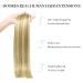 Clip In Extensions Real Hair - Light Blonde Highlights Gold Blonde 40cm 16 Inch - 110g Seamless 7 Pieces PU Human Hair Extensions - Buy Online on GoSupps.com