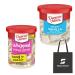Duncan Hines Creamy Vanilla Frosting 16 oz & Whipped Cream Cheese Frosting 14 oz | Bundle With a Snack Scout Lunch Bag