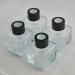 Ougual 4pcs Square Glass Bottles for Essential Oils & Room Fragrance Diffuser (50ML Black Caps) - International Shipping Available - Buy Online on GoSupps.com