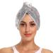 Cat Hair Drying Towels Microfiber Hair Turbans for Wet Hair Curly Hair 2 Pack Hair Towel for Women