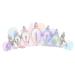Beavorty Rhinestone Tuck Comb Women Crown Hairpiece Headpieces for Girls Headdresses for Women Wig Hair Pin Tiara Hair Clip Hair Barrettes Rhinestone Bobby Pins Miss Metal Hair Comb