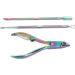 Cuticle Pusher Nail Polish Remover Set with Scraper and Cleaner Professional Stainless Steel Manicure Tools for Women - Buy Online on GoSupps.com