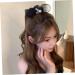 1pc Hair Ring Elastic Bands for Hair Crystal Hair Accessories Hair Ribbons Girls Tiara Bow Knot Elastic Hair Ties Girls Hair Rope Organza Bow Tie Talcum Powder Miss - Buy Online on GoSupps.com