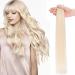 SEGO TAPE Extensions real hair hair extension adhesive tape hair parts smooth 100% remy hair 20 pieces extension +10pcs free tapes white#70 16 "(45cm) -50g