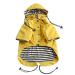Pethiy Premium dogs raincoat rain jackets for dogs waterproof dog coat with zipper dog rainy hoodies with reflective buttons and bags with removable hood-yellow-m y yellow
