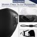 5 Layer Breathable Cotton Face Mask with Filter Reusable Black Face Masks Washable Uk with Adjustable Ear Straps Nose Wire & Replaceable Filters for Unisex Black 12 - Buy Online on GoSupps.com