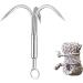 Yiliaw Stainless Steel Outdoor Grappling Hook with 50FT Rope/Climbing Claw/Gravity Hook/Flying Tigers/Aquatic Anchor Hook for Your Outdoor Life,Hiking,Tree Limb Removal Big Grappling Hook