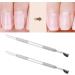 2 Set Cuticle Pusher Set Dead Skin Removal Versatile Cuticle Pusher Nail Polisher Finger Divider for Home Nail Salon - Buy Online on GoSupps.com