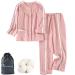 WEEOATAR Patient Clothes Bedridden Patient Clothing Disability Clothing with Zippers for Easy Access Patient Pajamas Nursing Aid for Elderly Disabled Dialysis and Bedridden(Pink M)