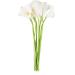 Buy PHTOIT Calla Lily 10 Head Latex Real Touch KC51 White - Premium Quality Artificial Flowers for International Shipping - Buy Online on GoSupps.com