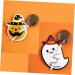 Warmhm 50pcs Halloween Message Card Halloween Candy Tag Packaging Decoration Card Paper Card Halloween Decor Pencil Caps Tooth Charms Candy Wrapping Card Lollipop Pumpkin - Buy Online on GoSupps.com