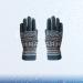 Healifty 1 pair Men's Warm Full Finger of Knitted Printed Yarn Grey Woolen Gloves - Buy Online on GoSupps.com