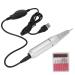 20 000 RPM Rechargeable Nail Drilling Pin - USB Portable Electric Nail File with 6 Grinding Heads & Sand Rings (Silver) - Perfect for DIY Nail Art - Buy Online on GoSupps.com