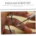 Lurrose 3 Sets Stainless Steel Screw Accessories for Glasses & Sunglasses | Professional Frameless Glasses Repair Kit - Durable & Versatile - Buy Online on GoSupps.com