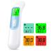 Ear Forehead Thermometer for Adult KKmier No Contact Digital Thermometer 4 in 1 Infrared Temperature Checker for Adults Baby Kids with Fever Alarm Instant Reading Memory Function Blue