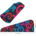 Super Absorbent Gender Symbols Microfiber Hair Towel Wrap for Women - 10x26 Inch Hair Turban with Button | International Shipping Available - Buy Online on GoSupps.com