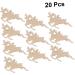 COHEALI 40 Pcs Christmas Ornaments Unfinished Christmas Wooden Wood Cutouts Accessories Manual Crafts As Shownx2pcs Size 2x2pcs - Buy Online on GoSupps.com