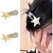 AJTUTUS Acrylic Starfish Shape Hairpins Hot Girls Duckbill Clear Hair Clip Spring Ponytail Side Hair Clip for Woman - Buy Online on GoSupps.com