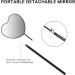 Miuffue Lovely Lash Mirror | Heart Shaped Stainless Steel Eyelash Extension Tool - Buy Online on GoSupps.com