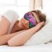 Buy Purple Tulips Double-Sided Sleep Eye Mask - Soft Adjustable Blindfold to Block Out Light - Buy Online on GoSupps.com