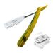 ZEEPK BEARD CUT THROAT EXPOSED BLADE STRAIGHT RAZOR BLADE HOLDER BARBER SALON QUALITY RASOIR + 10 BLADES