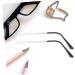 Replacement Glasses Legs - Self-Adhesive End Tips & Nose Pads for Sunglasses | Wofashpuret Black & Silver Frame Accessories - Buy Online on GoSupps.com