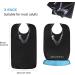 LoLosue 3Pcs Women's Elderly Reusable Adult Bibs | Waterproof Mealtime Protectors with Crumb Catcher & Necklace Design - Buy Online on GoSupps.com
