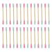 VALICLUD 1000pcs Disposable Cotton Swab Double Head Spiral Swabs Multipurpose Ear Cleaning Applicator Stick Makeup Tools (Random Color)